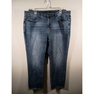 Flag and Anthem Mens Nashville Straight Dark Wash Jeans Big Tall Size 44 x 32